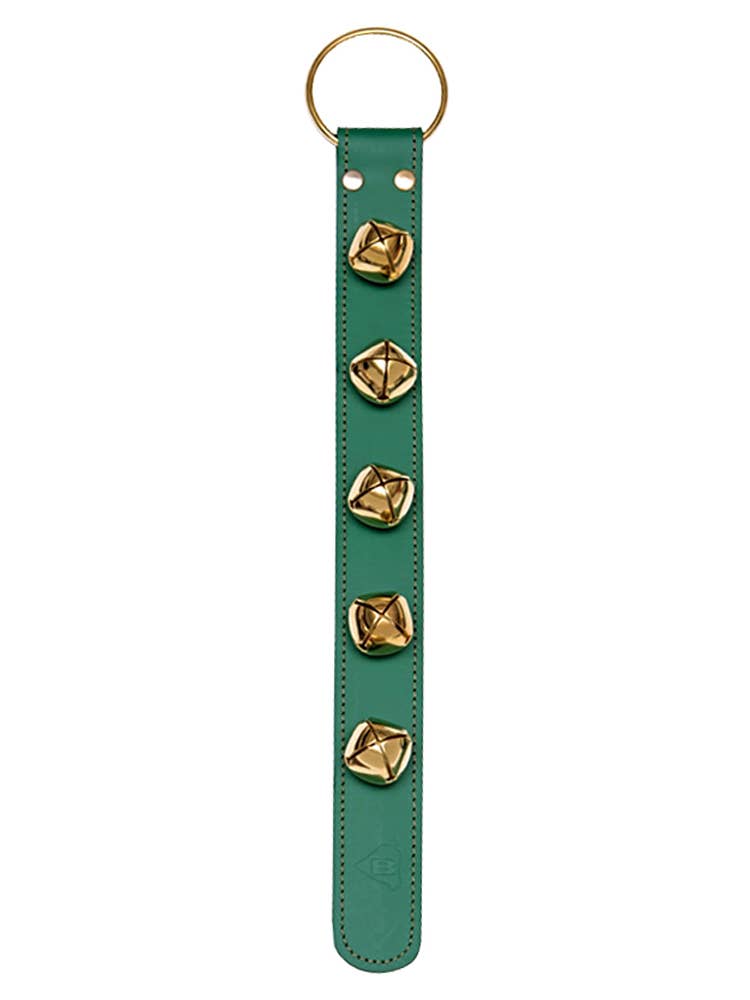 Sleigh Bell Strap with 5 Bells: Red / Nickel