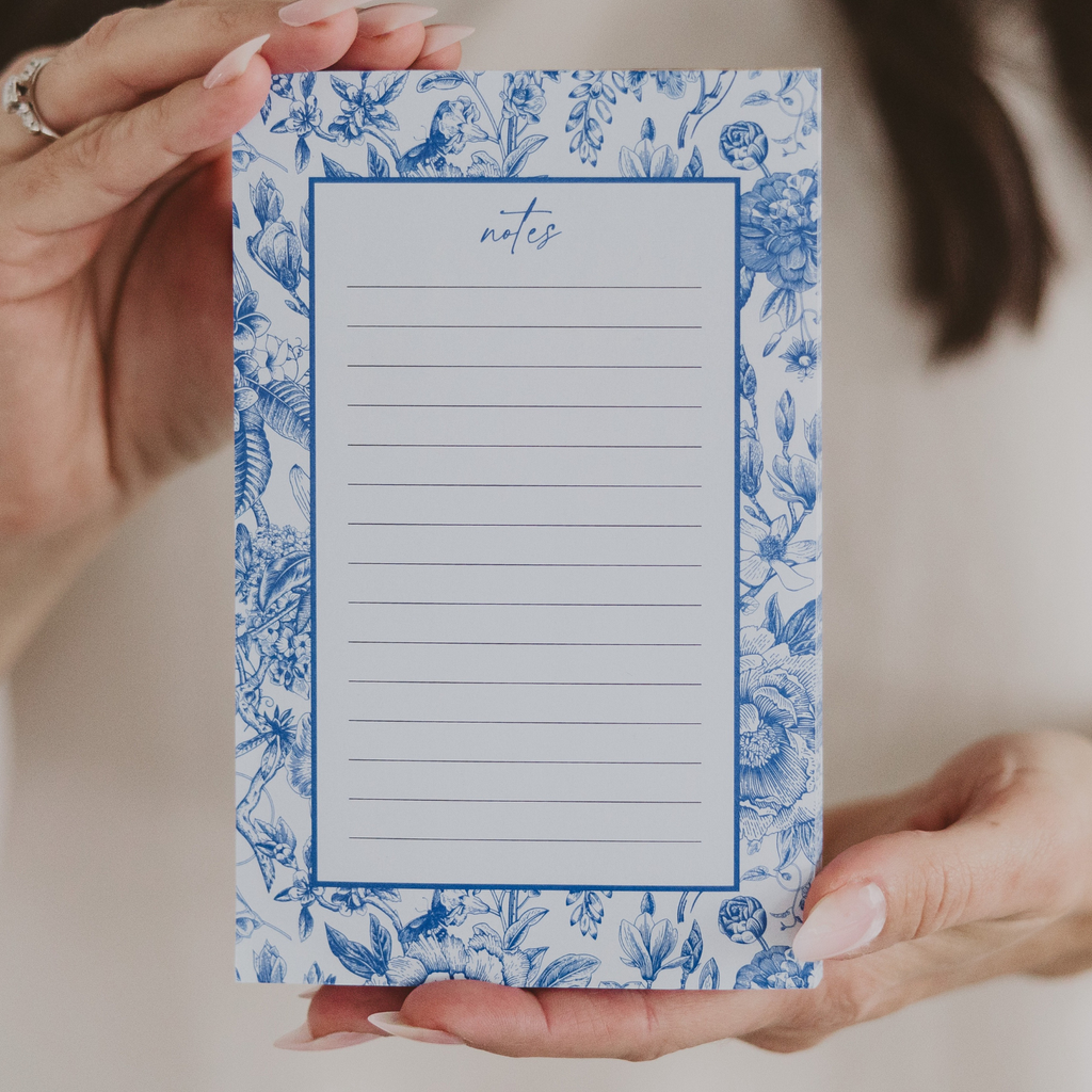 Blue Delft Notepad - Stationery & Office Accessories