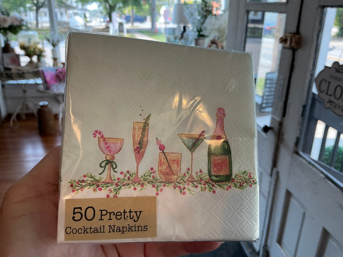 Square 4” Paper Cocktail Napkin