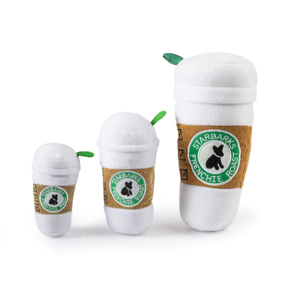 Starbarks Coffee Cup W/ Lid Squeaker Dog Toy: Small / Mini