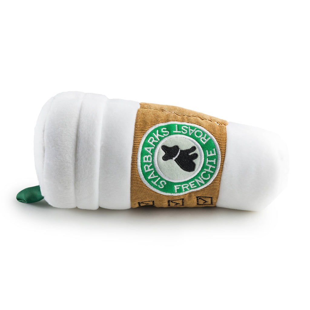 Starbarks Coffee Cup W/ Lid Squeaker Dog Toy: Small / Mini