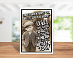 Funny Sympathy Greeting Cards with Card Display Stand: No