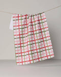 Festive Plaid Tea Towel - Holiday 2026