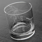 Cleveland OH Map Rocks Whiskey Glass