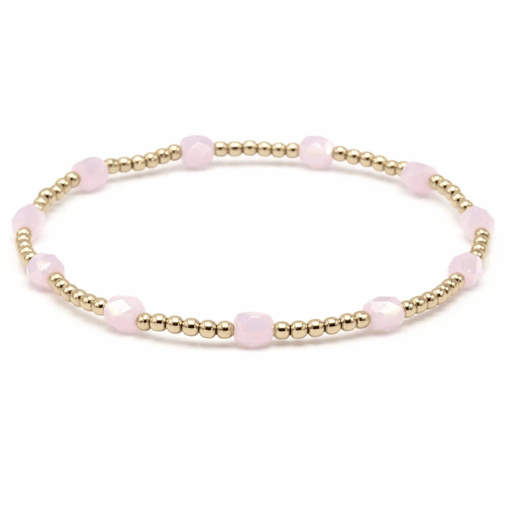 The Key West Bracelet in Light Pink: 7"