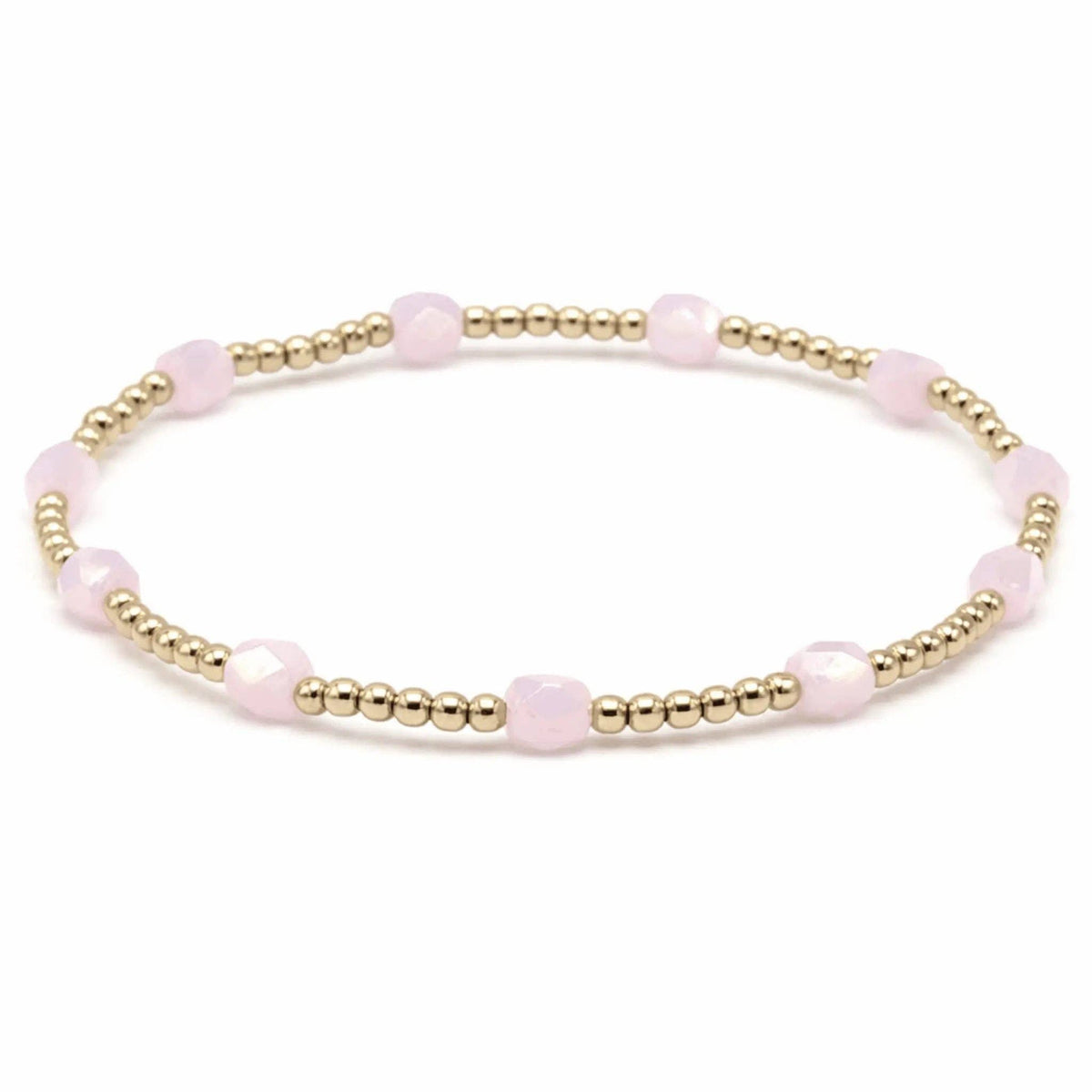 The Key West Bracelet in Light Pink: 7"