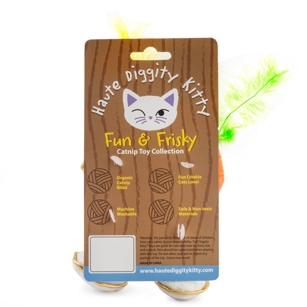 Kitty Cocktails Catnip Toys with Feathers