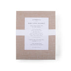 "Angels are watching" Bear Baby Lovey Blanket: White / Angels are Watching