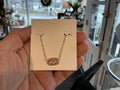 Elisa luxe pendant gold light pink