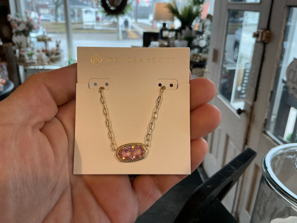 Elisa luxe pendant gold light pink