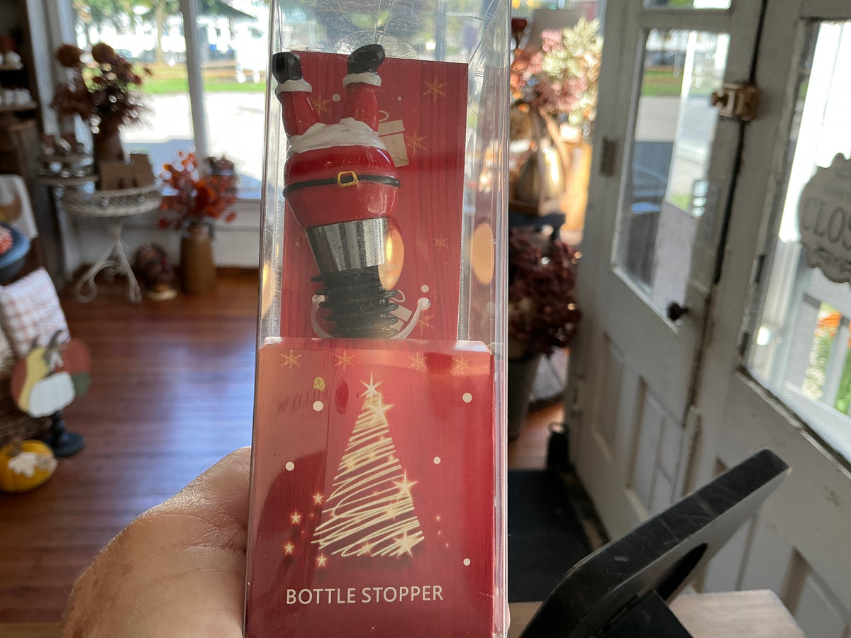 Santa Legs Bottle Stopper