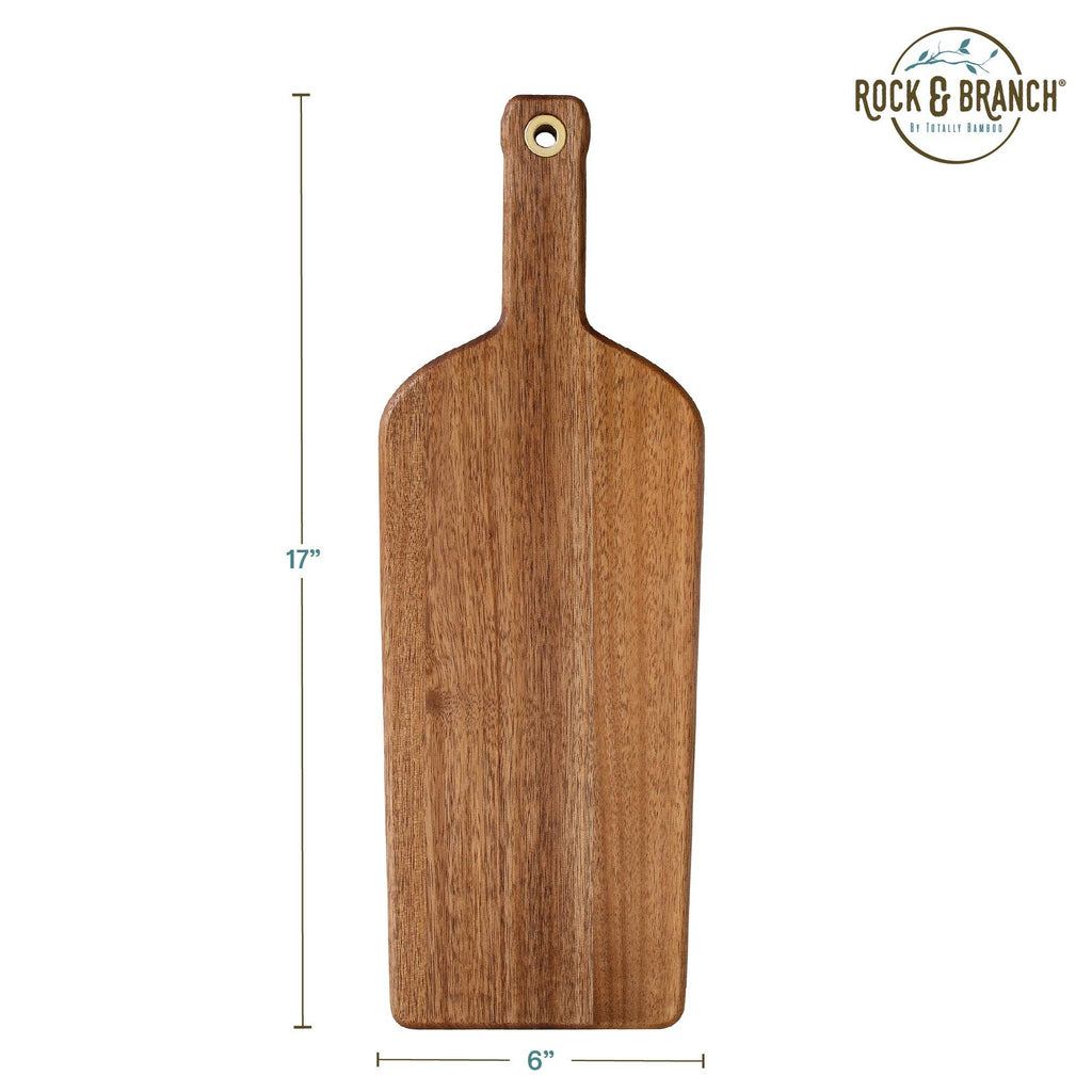 Rock & Branch® Wine Bottle Shaped Wooden Charcuterie Board