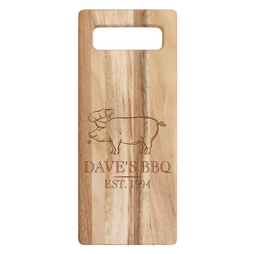 Acacia Cutting Board - This Kitchen is Seasoned - 15" H: 6.25" W x 15" H