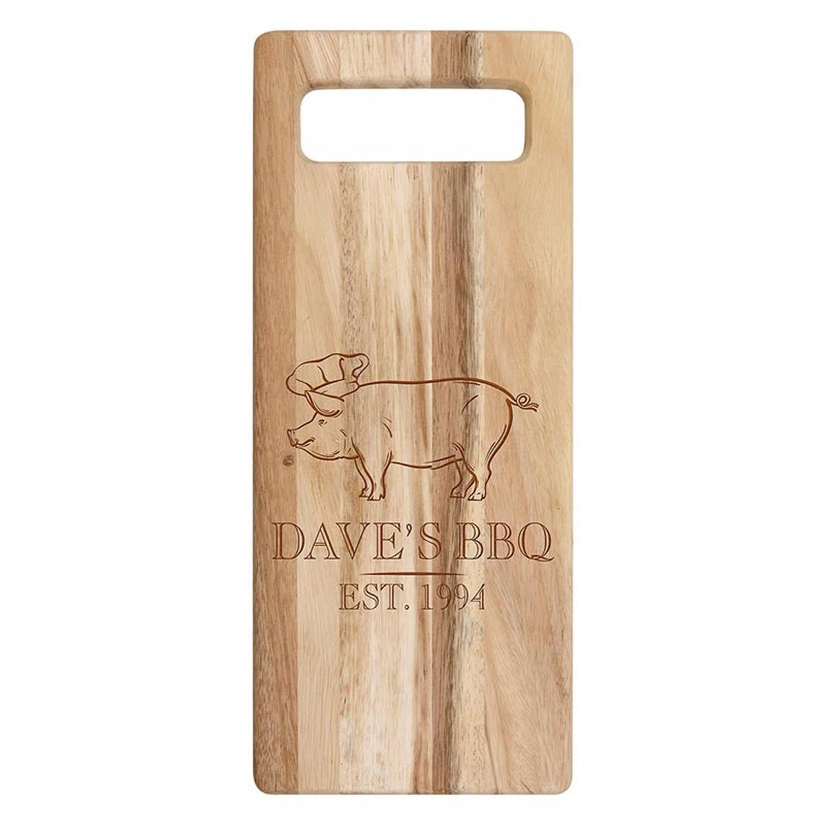 Acacia Cutting Board - This Kitchen is Seasoned - 15" H: 6.25" W x 15" H