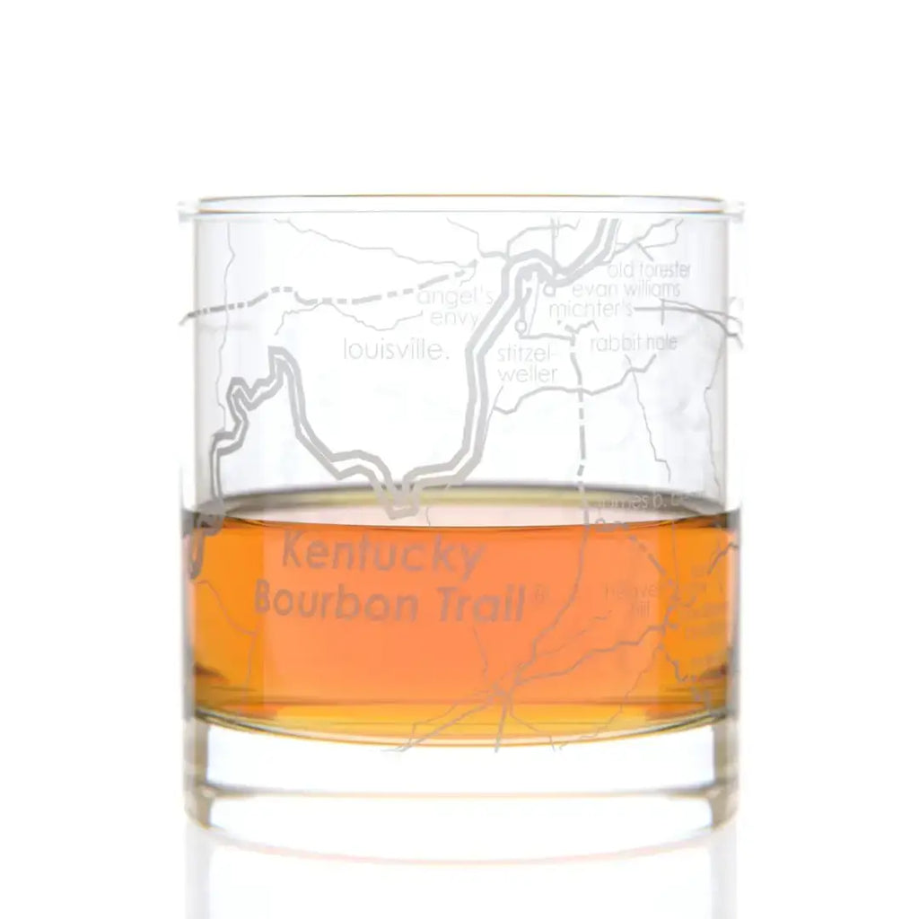 Kentucky Bourbon Trail® - Trail Map - Rocks Glass - 11 oz
