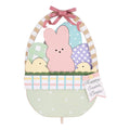 Easter Basket with Peeps Topper - Spring Decor