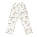 Long Sleeve PJ Set - Flax Bow: 100% Polyester / SM