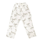 Long Sleeve PJ Set - Flax Bow: 100% Polyester / MD