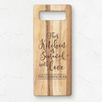 Acacia Cutting Board - This Kitchen is Seasoned - 15" H: 6.25" W x 15" H