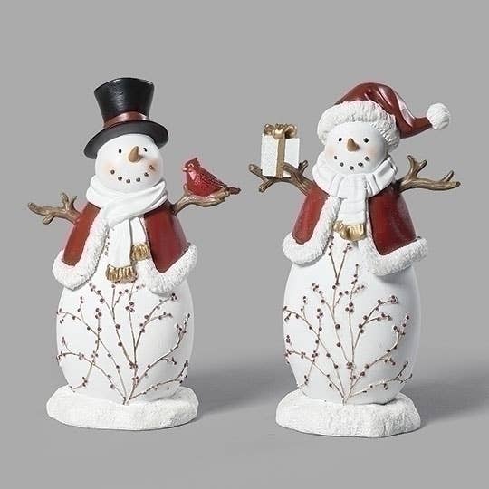 Berry Snowman Figure; 2 Assorted