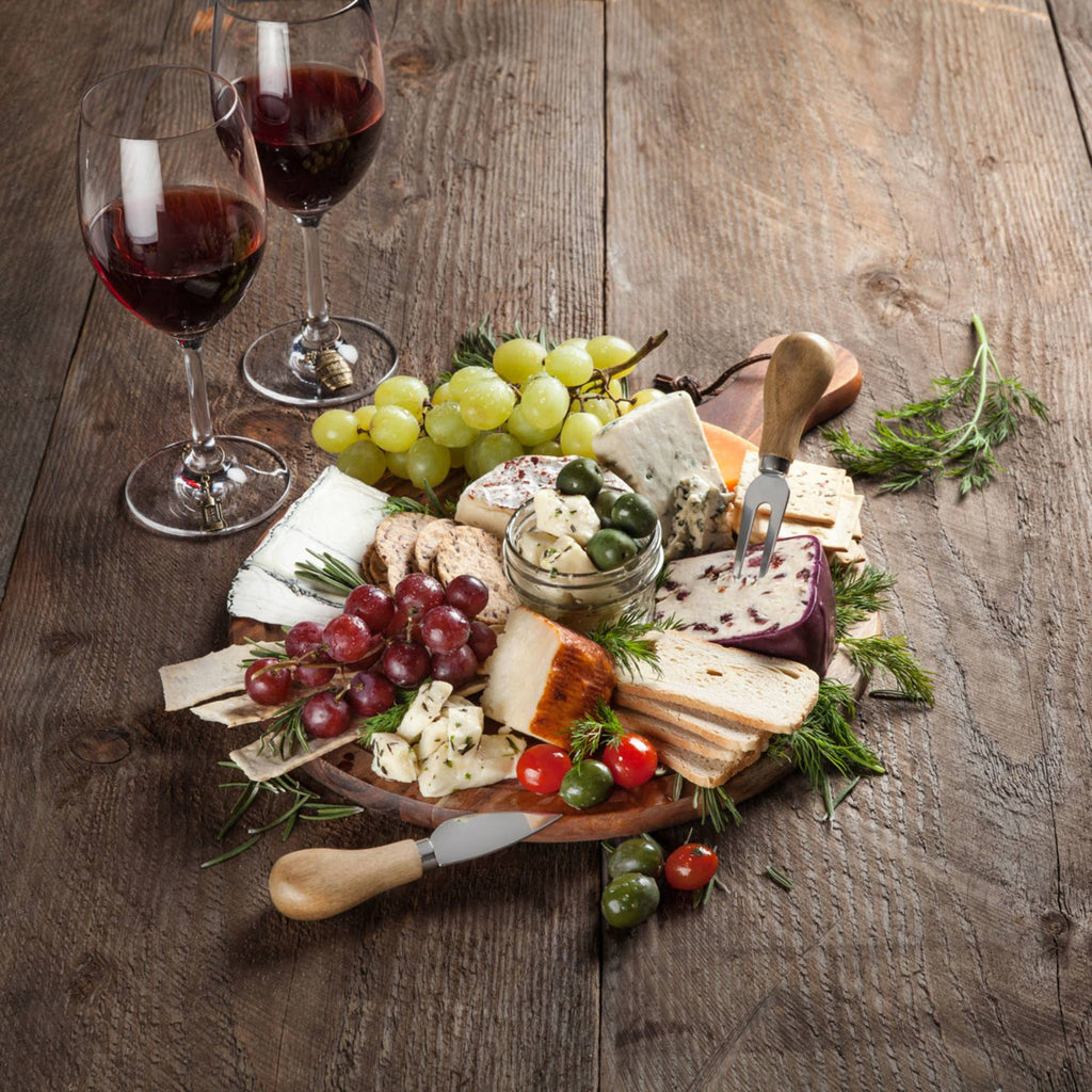 Acacia & Stainless Steel Gourmet Cheese Knives - Set of 4