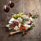 Acacia & Stainless Steel Gourmet Cheese Knives - Set of 4