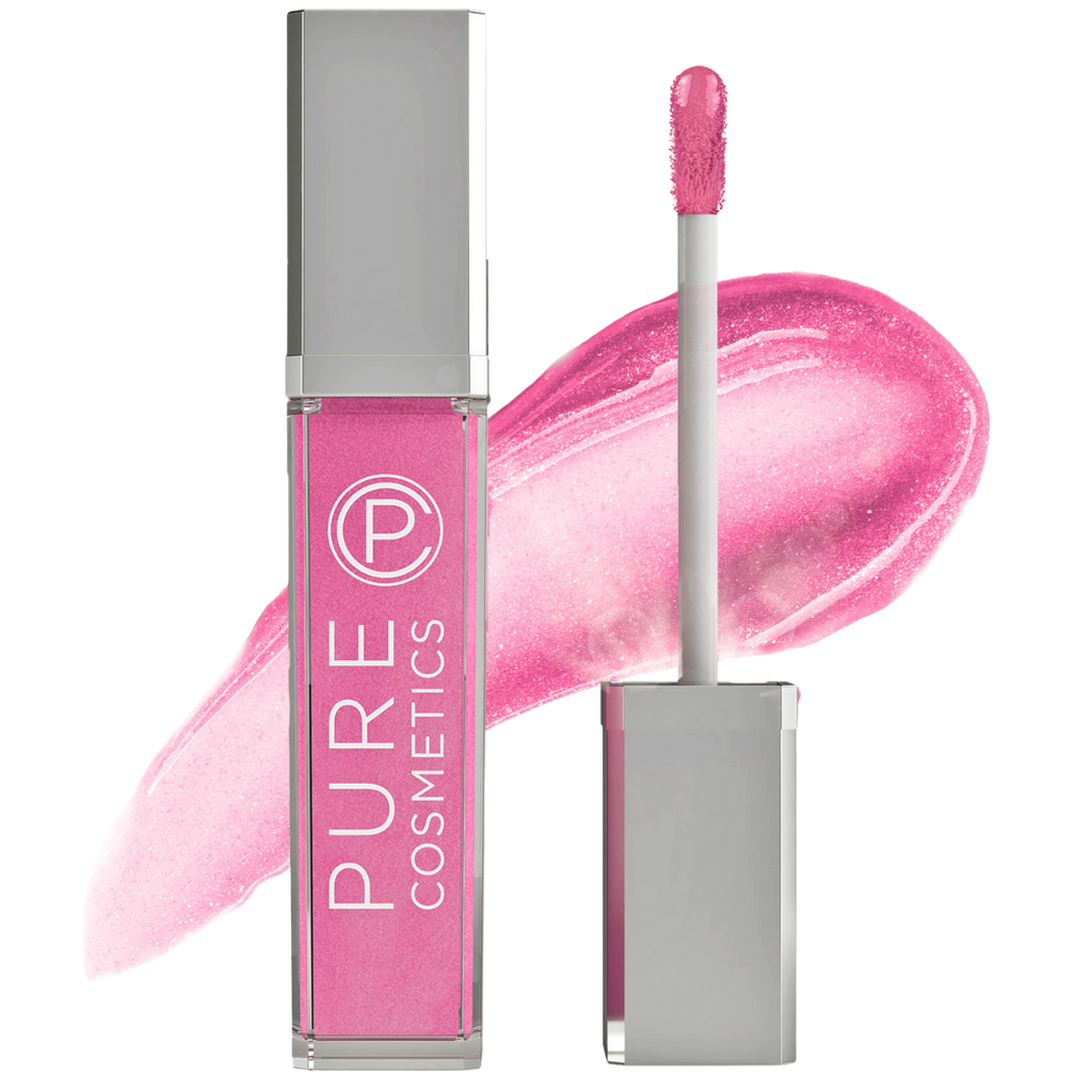 Push Button Pure Illumination Light Up Lip Gloss: Party Girl Pink