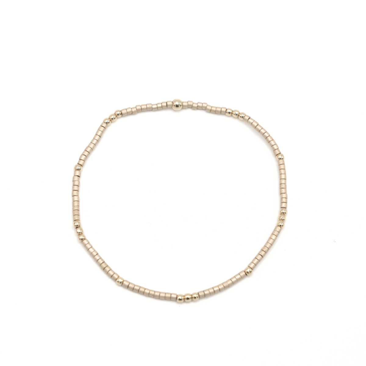 2mm Newport GOLDEN + Gold Filled Waterproof Bracelet: 7"