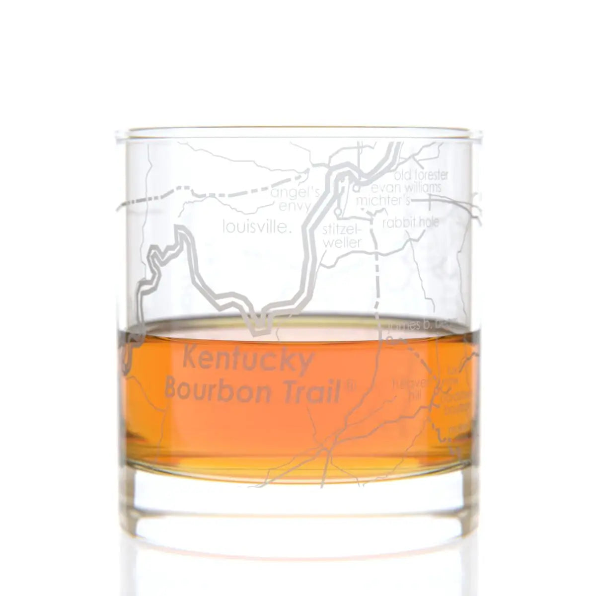 Kentucky Bourbon Trail® - Trail Map - Rocks Glass - 11 oz