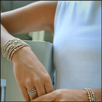 The Nantucket Collection 2x6 14k Gold- Filled Beaded Bracelet: 7"