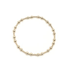 The Charleston 2x4 14k Gold filled Beaded Bracelet: 7"