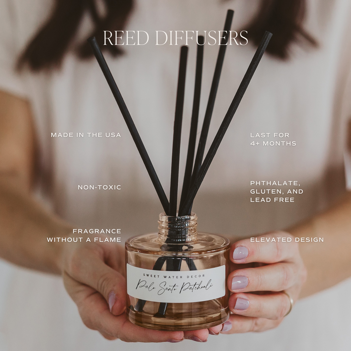 Palo Santo Patchouli Reed Diffuser - Gift & Home Decor