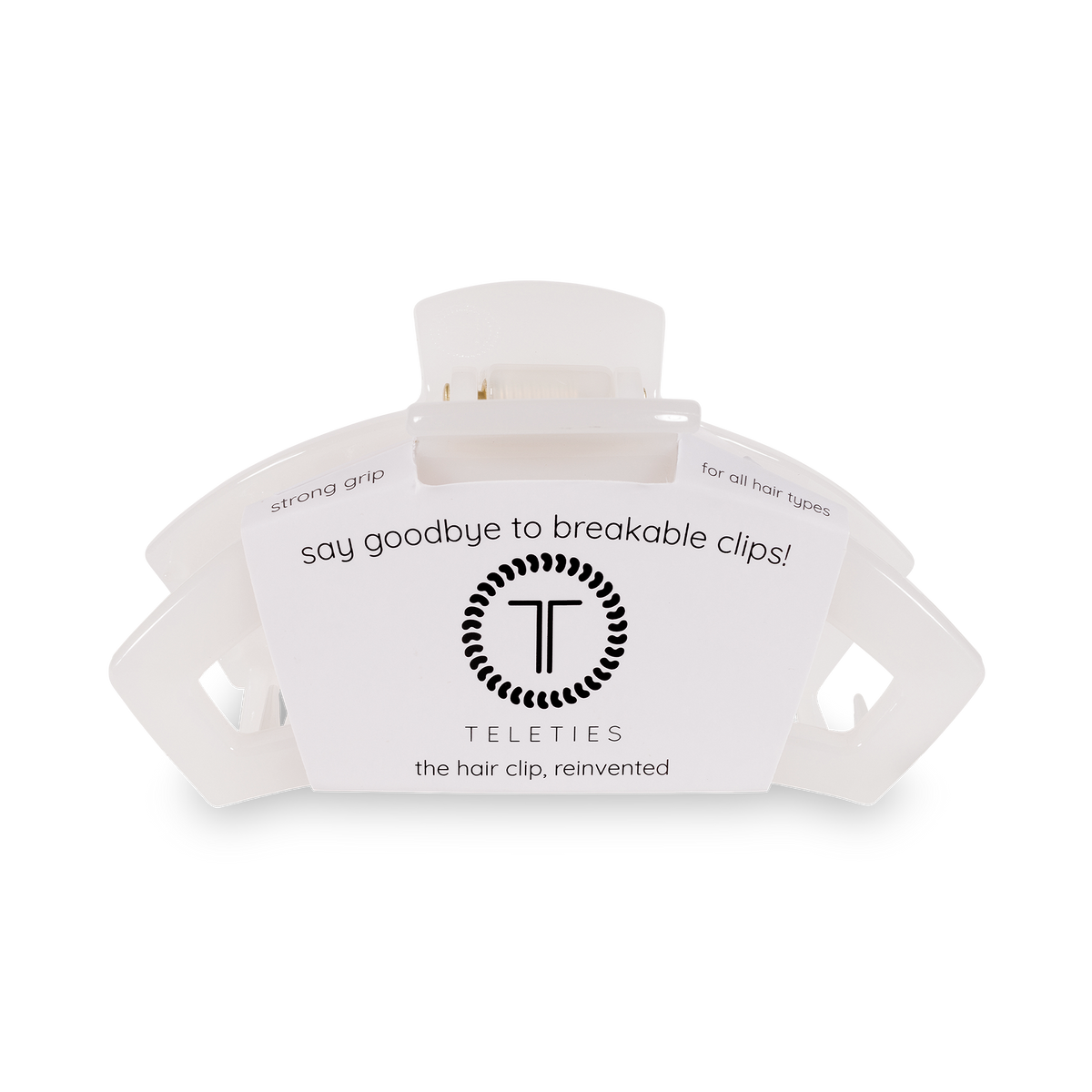 Open Hair Clip | Small | Coconut White