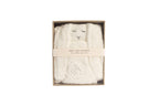 "How wonderful life is" Bunny Baby Lovey Blanket: Oatmeal / How Wonderful Life Is