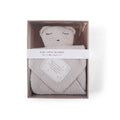 "Angels are watching" Bear Baby Lovey Blanket: White / Angels are Watching