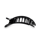 Round Flat Hair Clip | Small | Jet Black