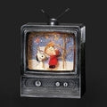 LED Musical Swirl TV; Snoopy & Charlie Brown by Tree