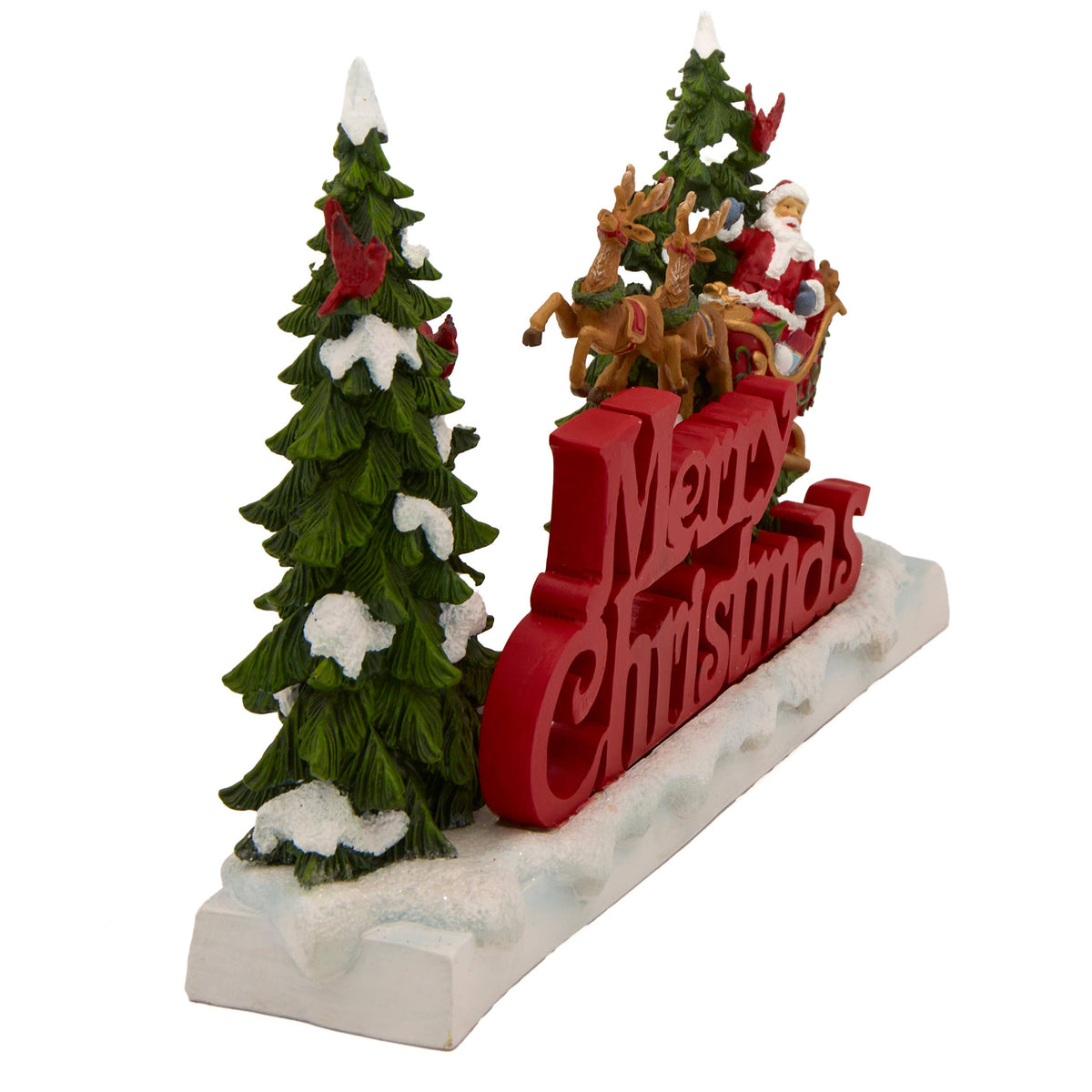 Santa in Sleigh “Merry Christmas” Figure