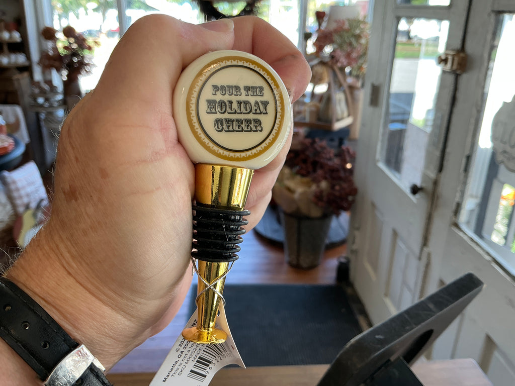Holiday Message Bottle Stopper