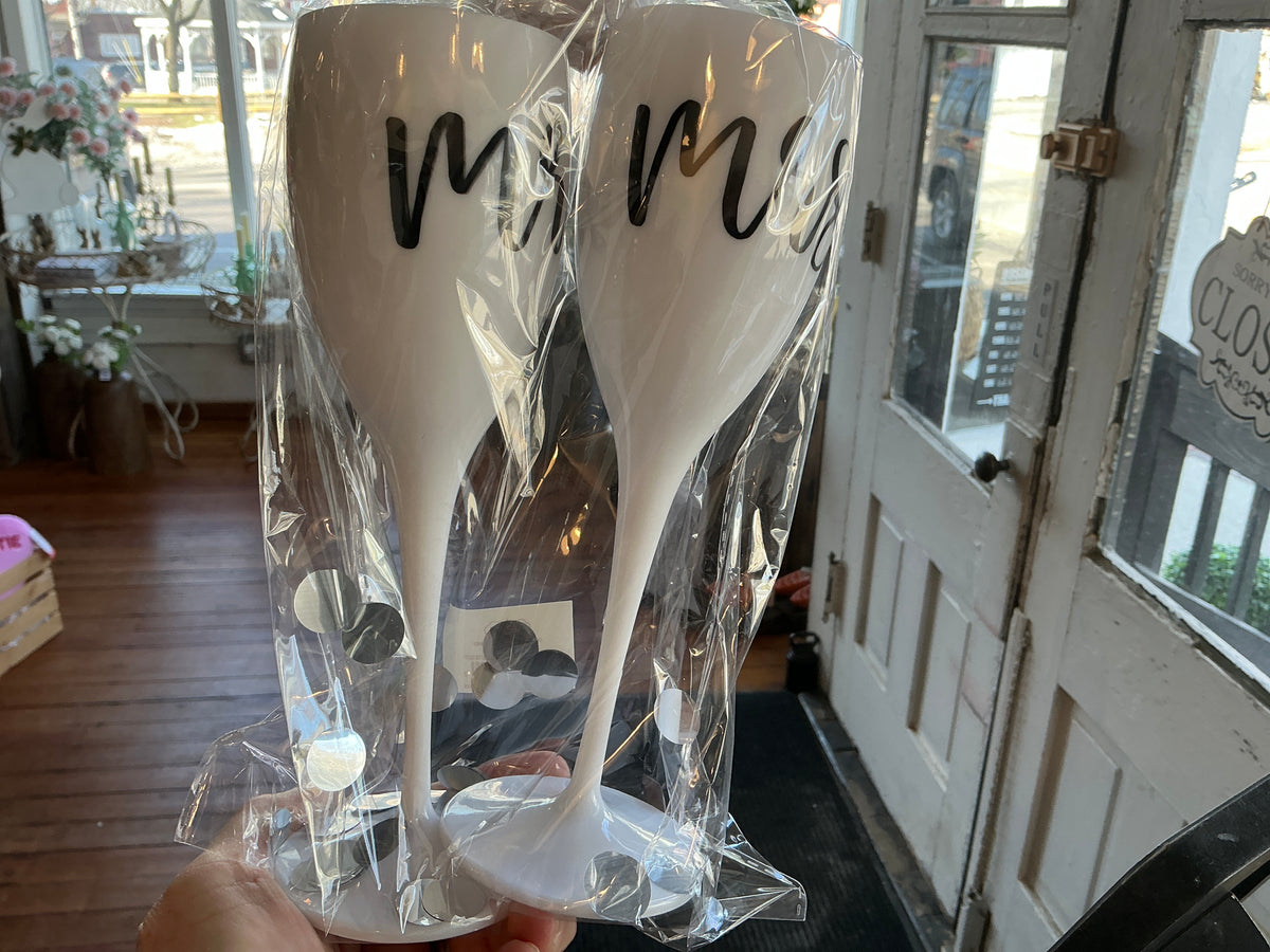 Acrylic Champagne Flute Set