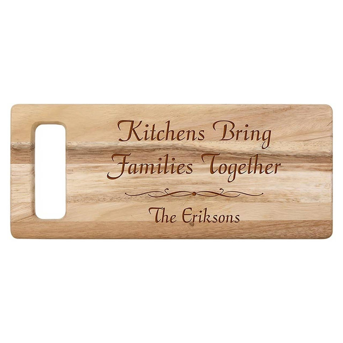 Acacia Cutting Board - This Kitchen is Seasoned - 15" H: 6.25" W x 15" H