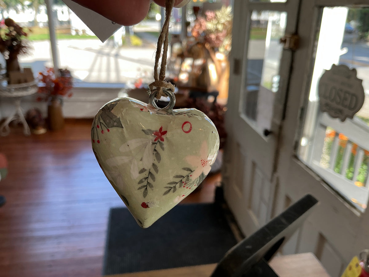 Mini Wooden Heart Ornament