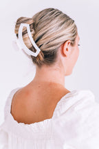 Open Hair Clip | Large | Coconut White