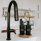 15oz Black Stoneware Hand Soap Dispenser- Home Decor & Gifts