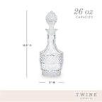 Vintage-Style Faceted Crystal Decanter