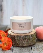 Peaches & Poppies | 10 oz Signature Statement Candle