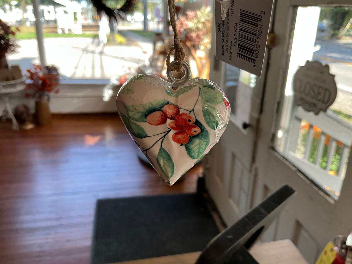 Mini Wooden Heart Ornament