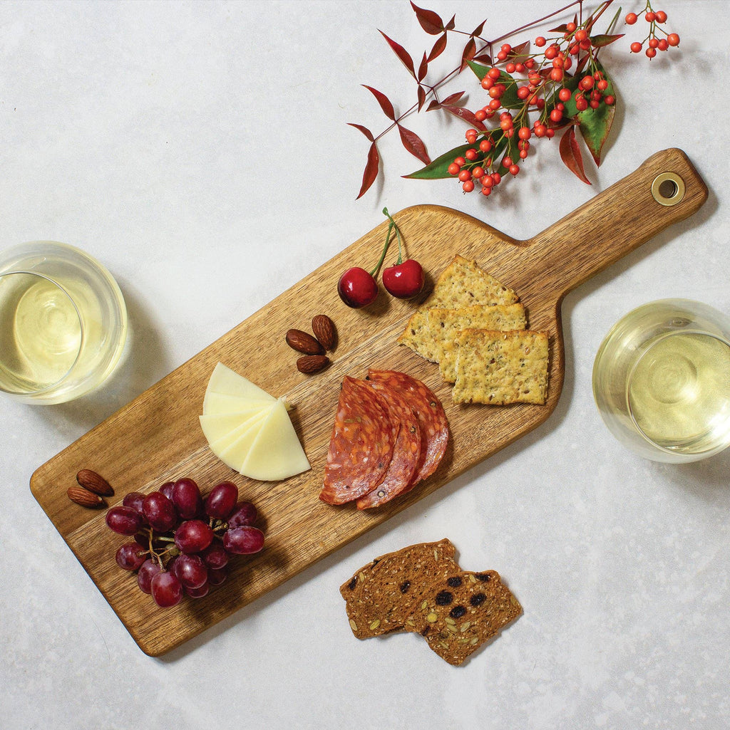 Rock & Branch® Wine Bottle Shaped Wooden Charcuterie Board