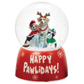 Musical Christmas Glitterdome, "Happy Pawlidays"