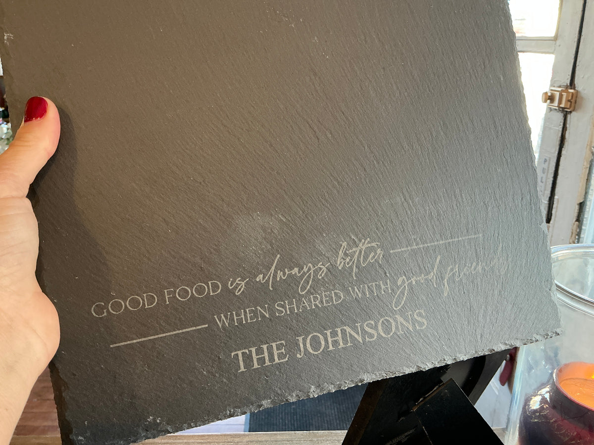 Engraved Slate Board